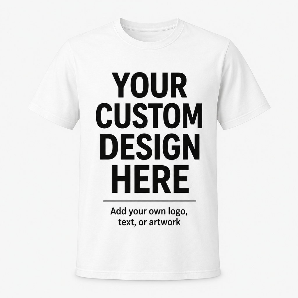 Unisex Cotton Blend Tee, Personalized Front Print