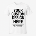 Unisex Cotton Blend Tee, Personalized Front Print